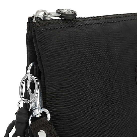 Kipling Creativity Extra Large Classic Wristlet Handbag Black Noir | AU 1258FD